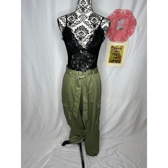 NWT Fashion Nova Lace and Cargo Jumpsuit Large - Picture 2 of 9